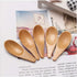 5 Pieces Mini Wooden Spoons, Small Salt Spoon with Short Handle Mini Wood Scoop for Spice Jars Tea Coffee Milk Powder, Natural Color...