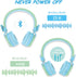 Riwbox BT05 Bluetooth Kids Headphones Wireless Foldable Headset Over Ear with Volume Limited and Mic/TF Card Compatible for iPad/iPhone/Tablet (Gr...