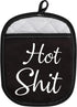 Funny Oven Pads Pot Holder with Pocket for Baker Hot Shit Humor Gift Gag Baking Gift (Hot Shit)...