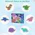 FLYINGSEEDS 6 Packs Dinosaur Wooden Shaped Jigsaw Puzzles for Toddlers Ages 1 2 3, Level-up Puzzles for Beginner, Montessori Learning Toys Prescho...