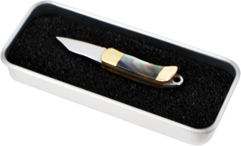 Miniature Gadgets Pocket Knife, Eastern Delights EDC Ultra Smallest Multifunction Cutting Blade Tool (Black Shell Handle)...