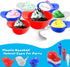 12 Pack Baseball Helmet Ice Cream Bowl 8 oz Plastic Baseball Cap Chip Bowl with 12 Pack Disposable Dessert Taster Spoons for Kids Birthday Ice Cre...