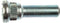 7/16-20 Serrated Wheel Stud - .582 In. Knurl, 1-21/32 In. Length...