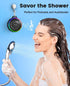 Kunodi Bluetooth Shower Speaker with IPX7 Waterproof, Dynamic Lights, Crisp Clear Sound, True Wireless Stereo, Clip Portable for Pool Beach Boat K...