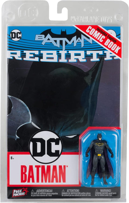 McFarlane Toys - DC Direct Page Punchers Batman 3in Figure with Rebirth Comic...