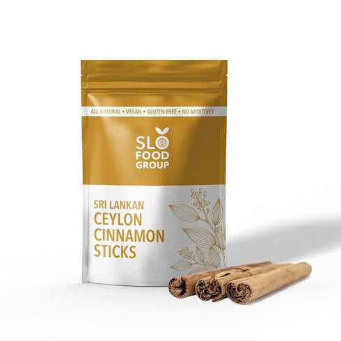 Slofoodgroup Ceylon Cinnamon Sticks - Pure Ceylon Cinnamon Quills 5 Inch Cut Cinnamon Spice from Sri Lanka, True Cinnamon - Cinnamomum Verum, 2 OZ...