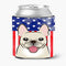 Caroline's Treasures BB2168CC American Flag and French Bulldog Can or Bottle Hugger Cooler Washable Drink Sleeve Collapsible Beverage Insulated Ho...