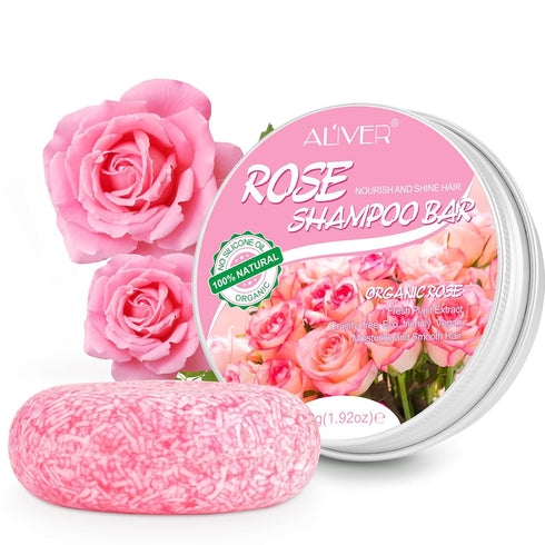 Shampoo Bar For Hair Growth Haircare Moisturize And Smooth Hair Rose Essence And Rose Oil Hair Growth Shampoo Bar Strengthening Weak Or Damaged Ha...