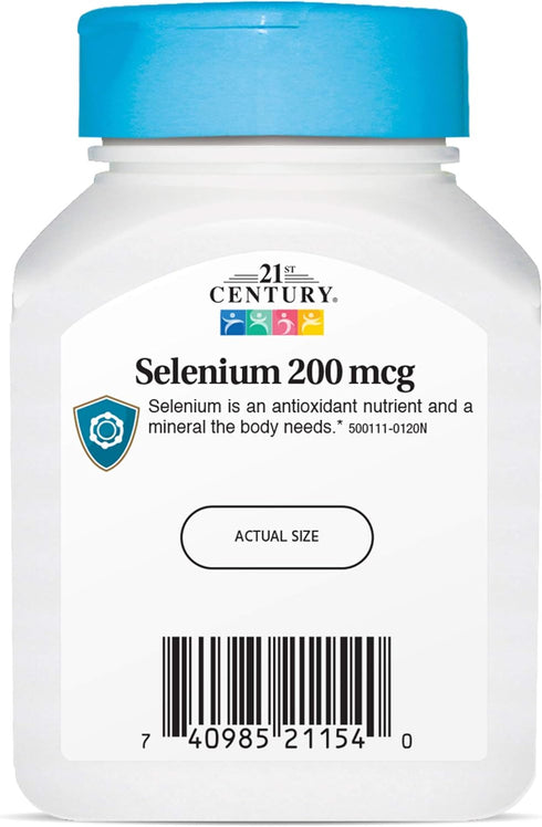 21st Century Selenium 200 Mcg Capsules, 60 Count (Pack of 2)...