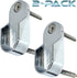 Oval Closet Rod End Supports | Screw on Type | 15mm x 30mm | Polished Chrome | 2 Pack...