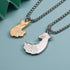 Couple Fox Necklace - Stainless Steel Fox Couples Necklaces Jewelry Gift for Valentine's Day...