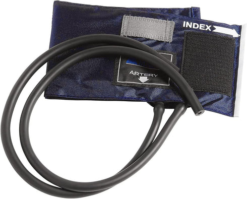 MABIS Sphygmomanometer Blood Pressure Replacement Cuff and Two-Tube Bladder, Adult Size, Blue...