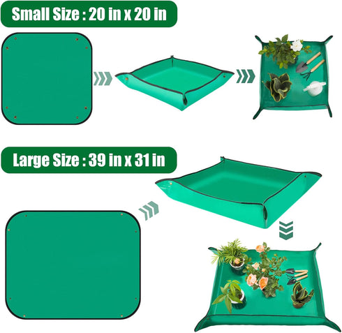2PCS Repotting Mat, Excellence Indoor Waterproof Plant Transplanting Mat, Professional Gardening Mat Supplies...
