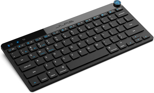 JLab Go Wireless Keyboard, Black, Connect Via Bluetooth or USB Wireless Dongle, Multi-Device Ultra-Compact for a Minimalist or Portable Set-Up (1 ...