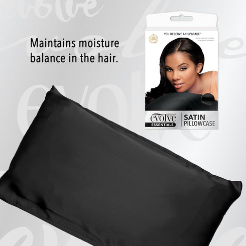 Evolve "Go Satin" Pillowcase Black...