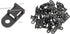60 Set Cable Zip Tie Mounts Kit Black 6" Zip Ties, Black Cable Tie Base and Tapping Screw - Wire Cable Clips Organizer Holders Clamps...