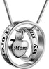 Cremation Jewelry No Longer By My Side, Forever In My Heart Carved Locket Memorial Necklace Keepsake Urn Pendant...