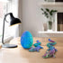 3D Printed Dragon Egg Toy 12" Crystal Articulated Dragon with Eyes Decor Collectible...