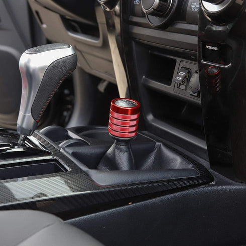 JeCar Gear Shift Knob Cover Trim Accessories for 2010-2020 Toyota 4Runner TRD Pro Off-Road 4WD Shifter Knob Cover (Red)...
