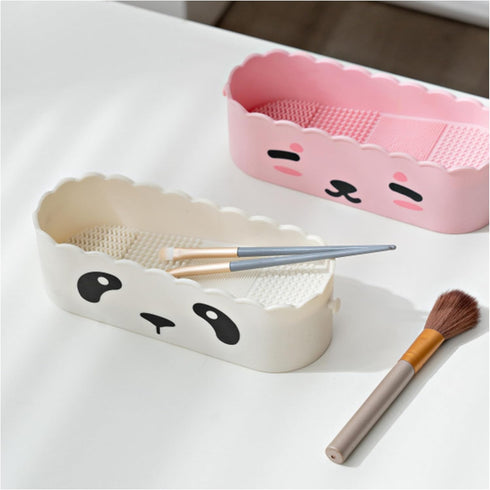Makeup Brush Cleaner 3 in 1, Sponge and Make Up Brush Dryer, Makeup Tools Cleaning Box white...