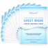 Ebanel 10 Pack Collagen Face Mask, Instant Brightening & Hydrating Face Sheet Mask with Aloe Vera, Hyaluronic Acid, Vitamin C and E, Chamomile, An...