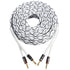12AWG Speaker Cable (3 Feet), 1 Pack Premium Heavy Duty Braided Speaker Wire with Dual Gold Plated Banana Plug in-Wall CL2 Rated, Oxygen-Free Copp...