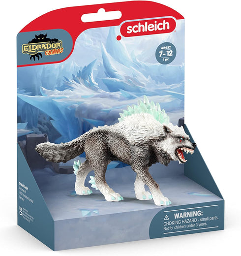 Schleich Eldrador Monster Creatures Mythical Snow Wolf Action Figure - Magical Ice Monster Snow Wolf Animal Figurine, Ferocious Enchanting Realist...