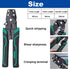 Tnisesm Wire Crimping Tool 26-10 AWG, Crimping Pliers with Stripper Cutter for Open Barrel Terminals and Heat Shrink Connectors...