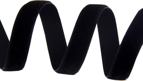 VATIN Black Velvet Ribbon 3/8" Black Premium Plush Velvet Woven Edge Velvet Ribbon for Christmas Tree,Gift Wrapping,Flower Bouquet,Wreath Decorati...