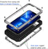 Lanhiem for iPhone 13 Pro Max Metal Case, Heavy Duty Shockproof Tough Rugged Case with Built-in Glass Screen Protector, 360 Full Body Protective C...