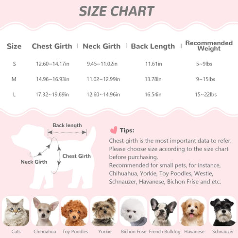 YUDODO Dog Sweater Dress for Small Dogs Winter Warm Dog Turtleneck Sweater Soft Puppy Knitwear Clothes Cute Doggie Dresses for Teacup Dog Yorkie C...