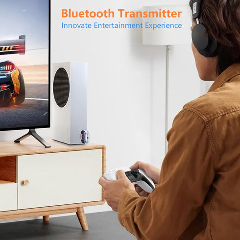 Bluetooth Adapter Car Aux Receiver: Stereo Audio Auxiliary Port Portable 2-in-1 Wireless Transmitter - for Headphones TV iPhone Speaker Motorcycle...
