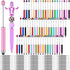 60 Pcs Plastic Stylus Beadable Pens 2 in 1 Stylus Bead Pen Black Ink with Stylus Tip for DIY Making Gift Kids Students Office School Supplies...