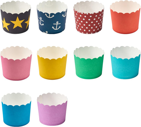 DecoPac Blue Scalloped Baking Cups,50 Count(Pack of 1), Perfect For Delicious Cupcakes, Delicate Scalloped Edge, 50 Oven Safe Cupcake Cases...
