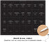 ThreeKin 230 Spice Jar Labels | Waterproof & Oil-Resistant Black Minimalist Stickers for Kitchen Organization | Common & Customizable for Herbs, S...
