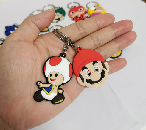 20pcs Key chain Key Goodie Bag Stuffer Christmas Gift Holiday Charms for Kids Birthday Party Favors School Carnival Reward Prizes Decoration Suppl...