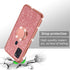 nancheng for Samsung Galaxy A21S Phone Case Cute Girls Women Glitter TPU Cover with Ring Stand & Strap Lanyard Shockproof Protection Case - Rose G...