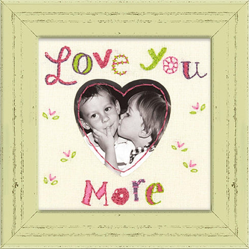 Dimensions Love You More' Photo Frame Embroidery Kit by Catchy Heck Studio, 5'' x 5''......