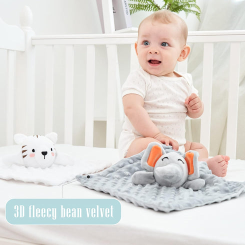 Cute Castle Security Blanket for Babies Gifts - Soft Unisex Newborn Essentials for Boys and Girls - Neutral Baby Stuff Snuggle Toy - Baby Registry...