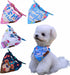 Large Spring Dog Bandanas 4Pack,Dog Scarf,Dog Birthday Bandana,dog bandanas boygirl,Premium Durable Fabric,Adjustable Fit,Unique Shape,Provide Var...