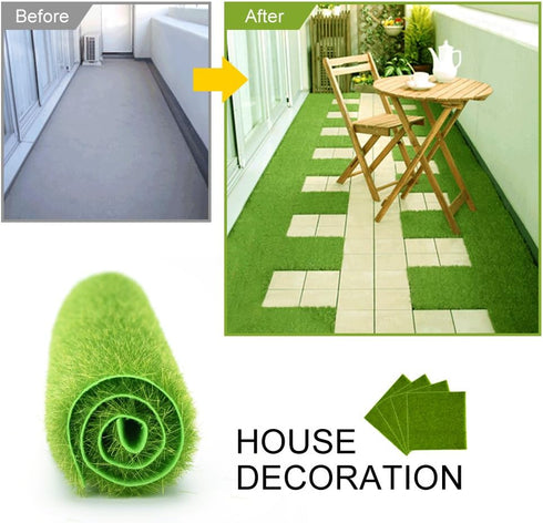 Artificial Grass Area Rug, Pet Turf for Indoor Outdoor Patio Decor Landscape Lawn (3030cm)...
