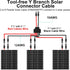 Solar Connectors Cable for 3 Solar Panels, Parallel 10AWG Solar Panel Connectors Y Branch Adapter Tool-free (FMMM/MFFF)...