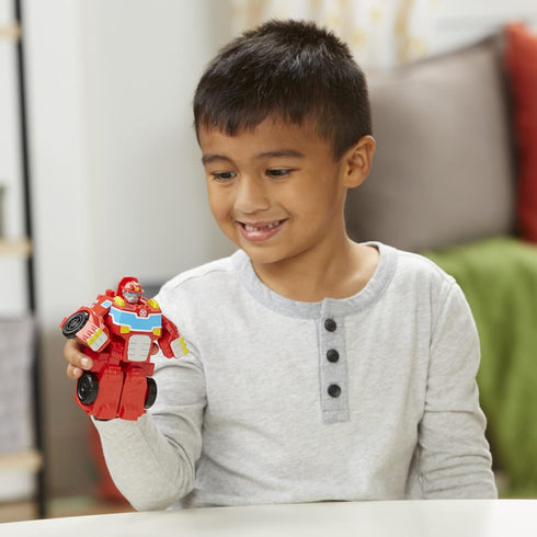 Transformers Playskool Heroes Rescue Bots Academy Team Heatwave The Fire-Bot Converting Toy, 4.5-Inch Action Figure, Ages 3 and Up...