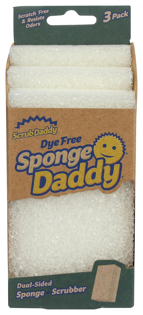 SCRUB DADDY Dye Free Sponge Daddy 3 Count, 3 CT...