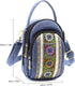 Vintage Embroidered Canvas Small Flip Crossbody Bag Cell Phone Pouch for Women Wristlet Wallet Bag Coin Purse...