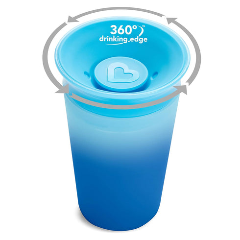 Munchkin® Miracle® 360 Sippy Cup for Toddlers, Color Changes with Cold Drinks,, 9 Ounce, Blue...