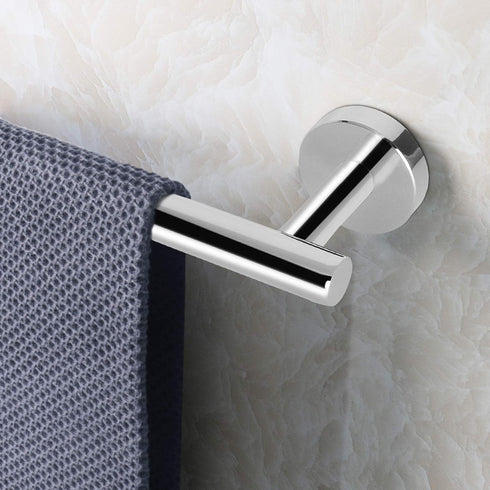 NearMoon Bathroom Towel Bar, Bath Accessories Thicken Stainless Steel Shower Towel Rack for Bathroom, Towel Holder Wall Mounted (1 Pack, Chrome Fi...