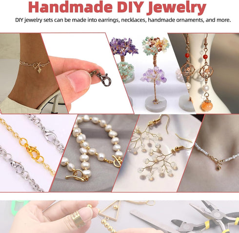 Hilitchi 1467Pcs Jewelry Making Supplies Kit, Jewelry Wires Jewelry Making Repair Tools Jewelry Pliers Jewelry Findings and Beading Wires Wrapping...