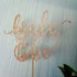 Bride to Be Cake Topper for Bridal Shower/Wedding Shower/Engagement/Bachelorette/Hen Party Decorations, Double-sided Rose Gold Glitter...