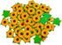 Handmade Mulberry Paper Flowers for Scrapbooking Embellishment Wedding Supply Accessory DIY Crafts Project, Artificial Mini Paper Flower (Yellow S...